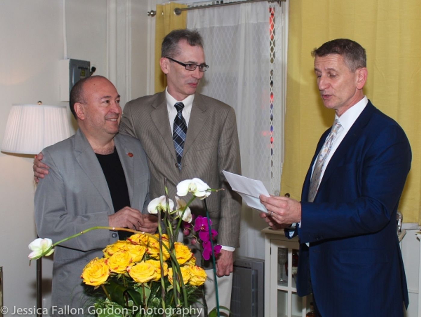 Exclusive Photo Coverage: Couple Marries Backstage at THE VISIT on Broadway!  Image
