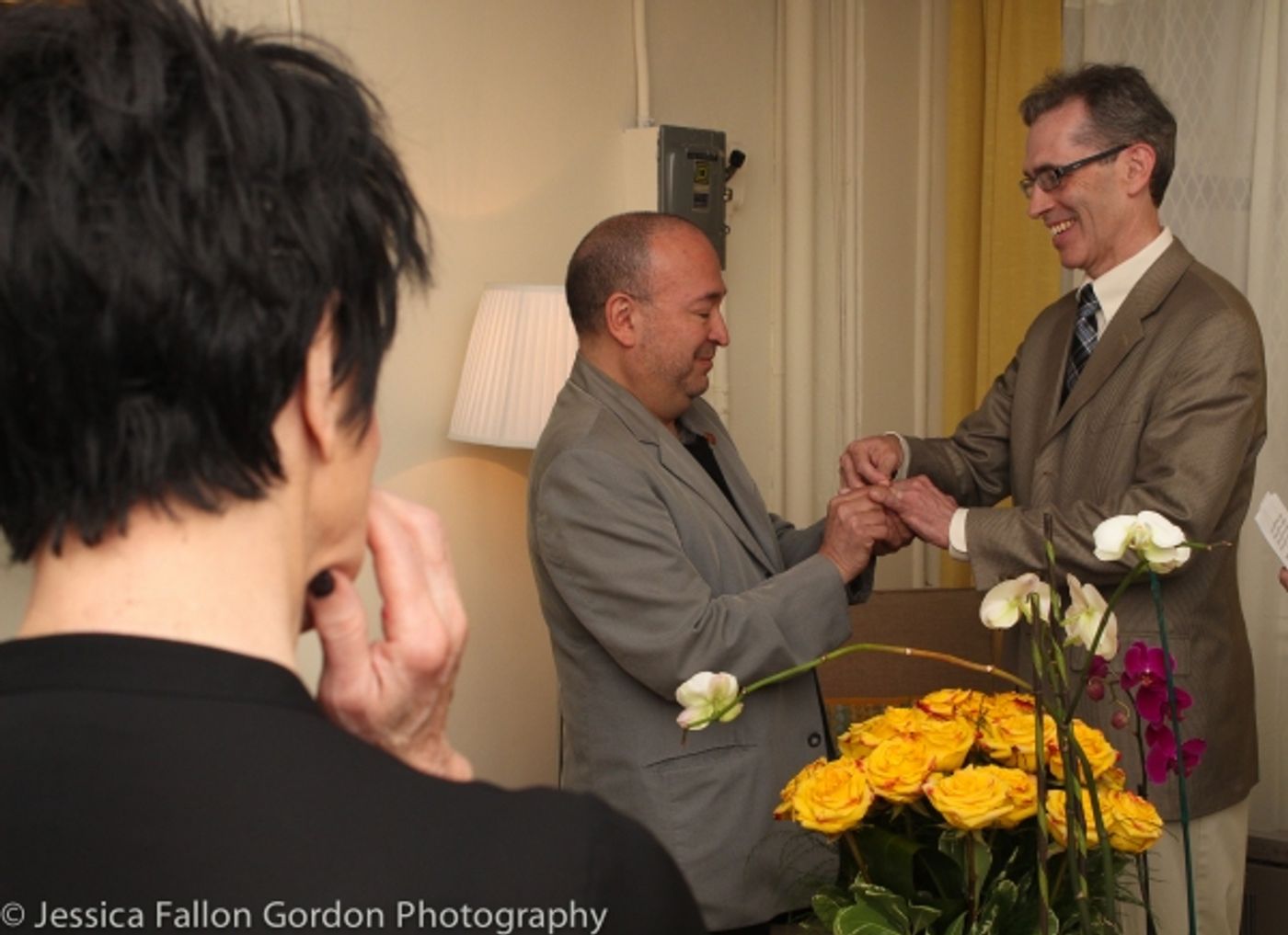 Exclusive Photo Coverage: Couple Marries Backstage at THE VISIT on Broadway!  Image