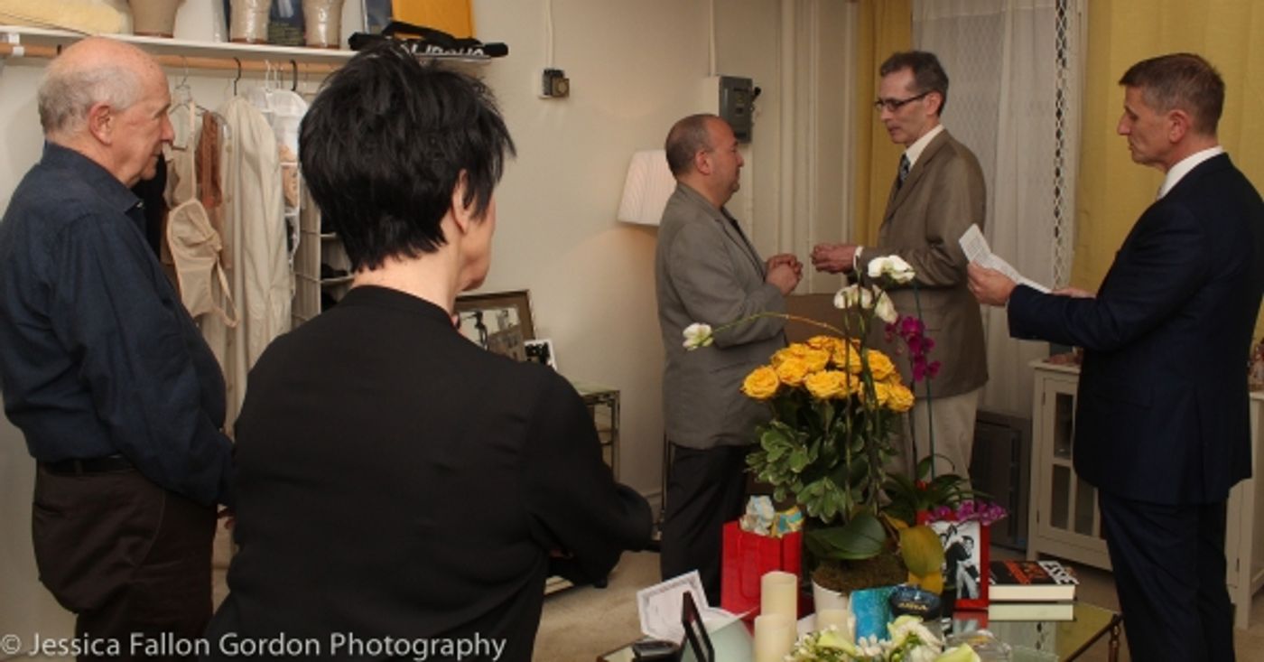 Exclusive Photo Coverage: Couple Marries Backstage at THE VISIT on Broadway!  Image