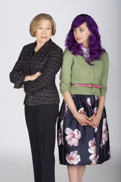 Meg Gibson appears as Eve and Lauren Blumenfeld as Claudine Photo