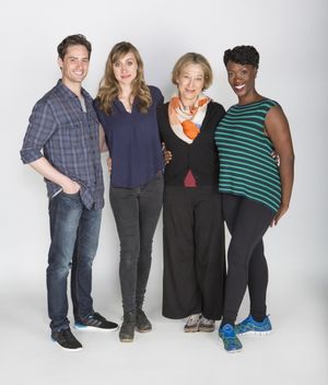 The cast of Rich Girl: JD Taylor, Lauren Blumenfeld, Meg Gibson, and Carolyn Michelle Smith. @ BroadwayWorld The cast of Rich Girl: JD Taylor, Lauren Blumenfeld, Meg Gibson, and Carolyn Michelle Photo