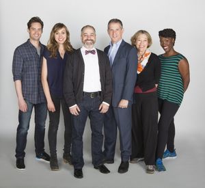 Director James Vasquez and Old Globe Artistic Director Barry Edelstein (center) with the cast of Rich Girl: (from left) JD Taylor, Lauren Blumenfeld, Meg Gibson, and Carolyn Michelle Smith. @ BroadwayWorld Director James Vasquez and Old Globe Artistic Director Barry Edelstein (center) with Photo