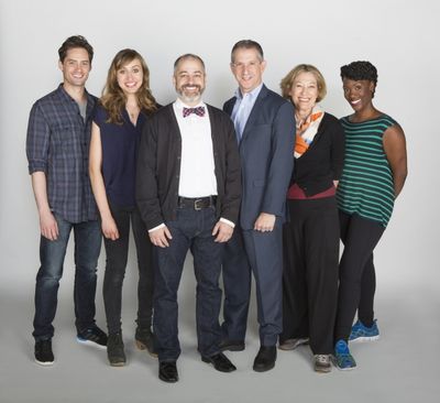 Director James Vasquez and Old Globe Artistic Director Barry Edelstein (center) with  Photo