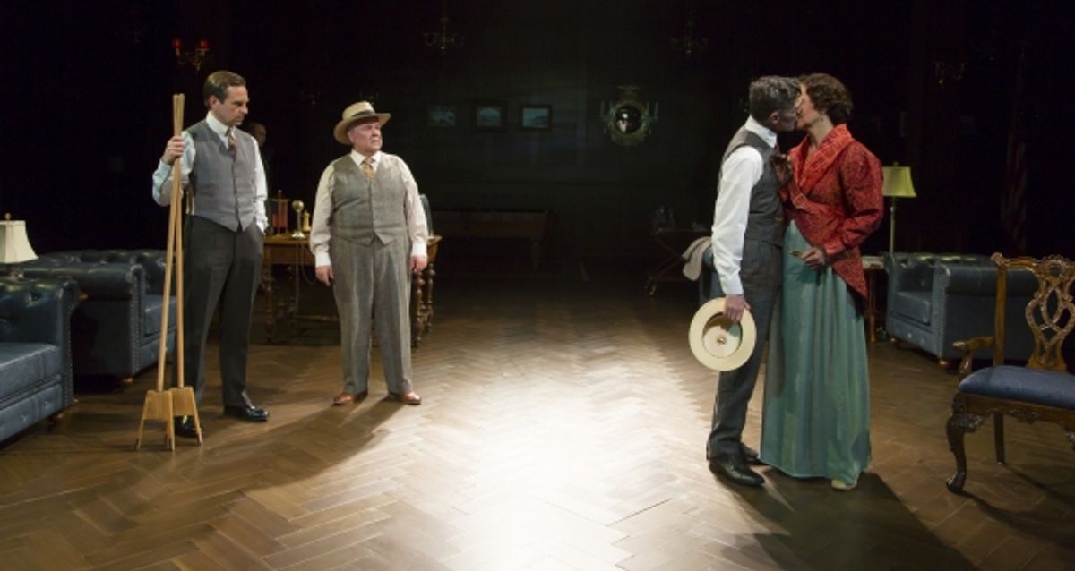 Stephen Barker Turner, Fred Applegate, John Glover, and Margaret Colin at 