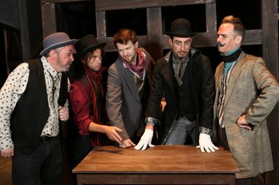 Macheath''s gang of thieves - Kent Coffel as Crookfinger Jake, Todd Micali as Walt Dr Photo