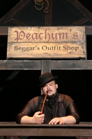 Zachary Allen Farmer as Mr. Peachum @ BroadwayWorld Zachary Allen Farmer as Mr. Peachum Photo