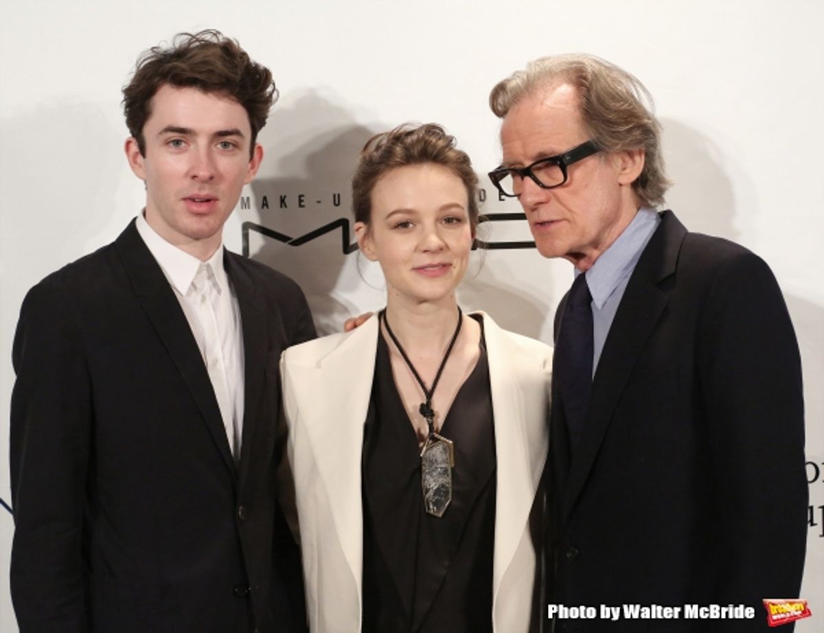 Matthew Beard, Carey Mulligan and Bill Nighy at 