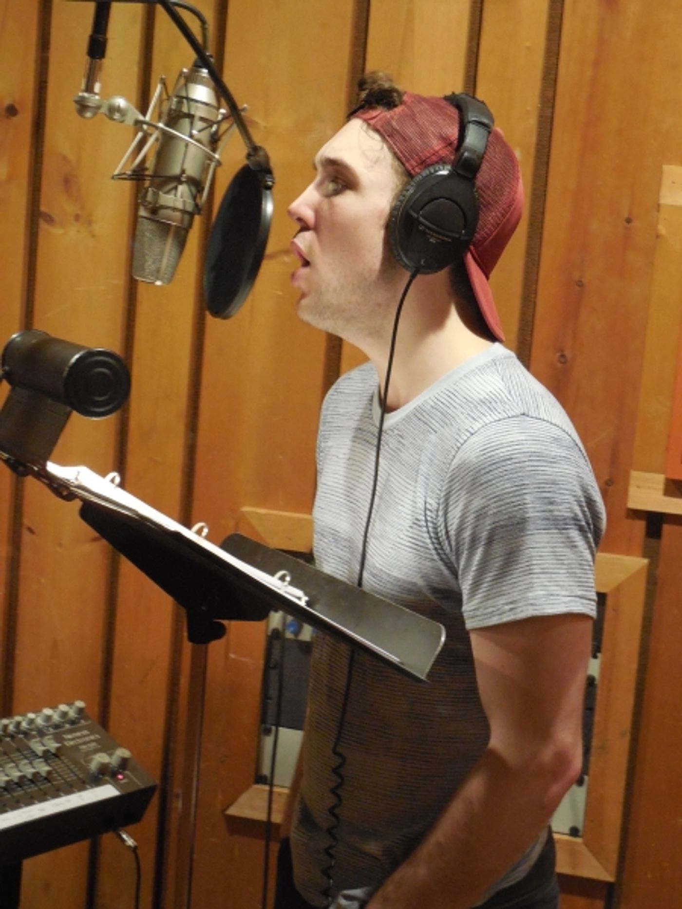 Photo Flash: A Sneak Peek at JOHN & JEN in the Recording Studio  Image
