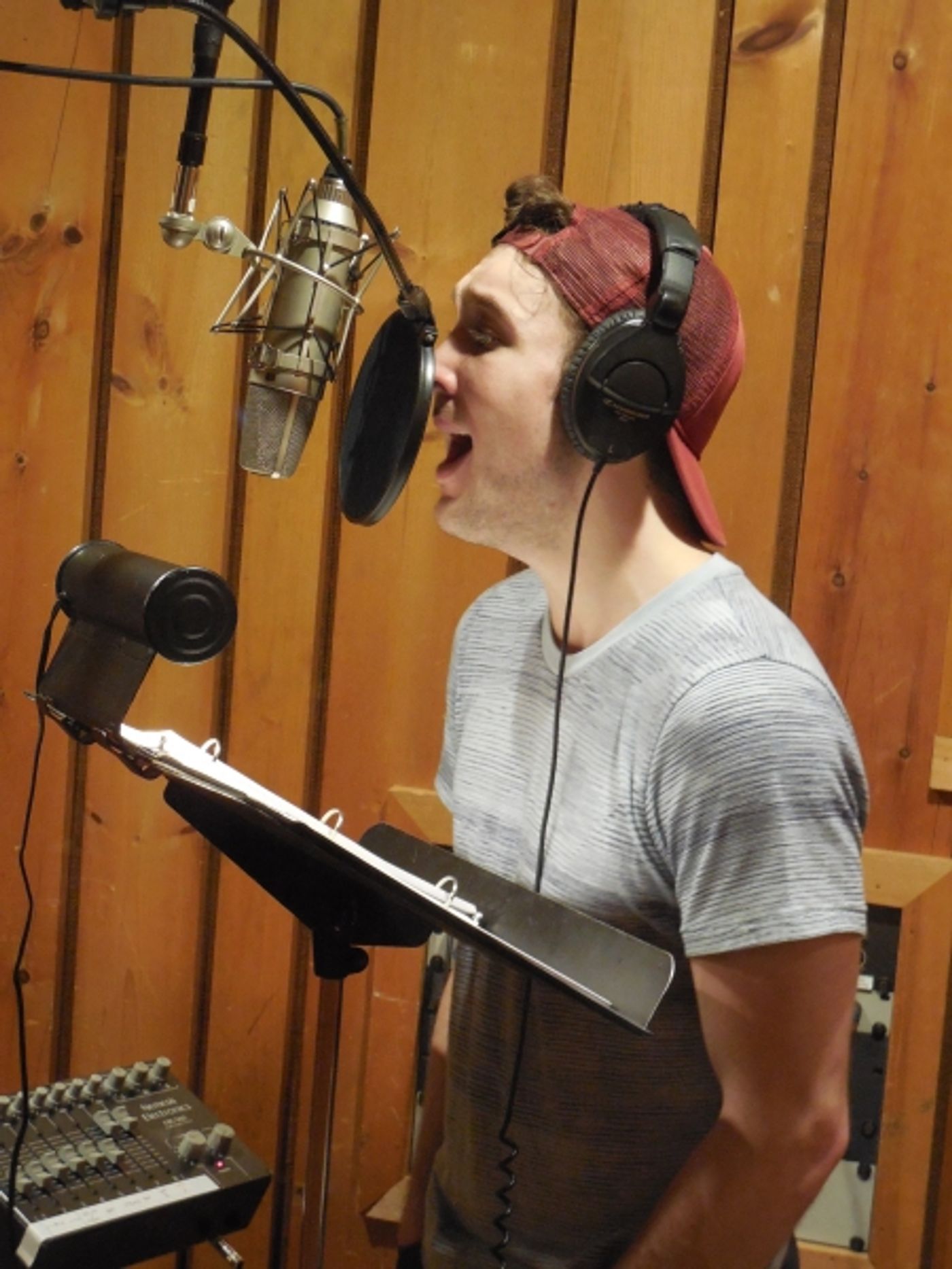 Photo Flash: A Sneak Peek at JOHN & JEN in the Recording Studio  Image