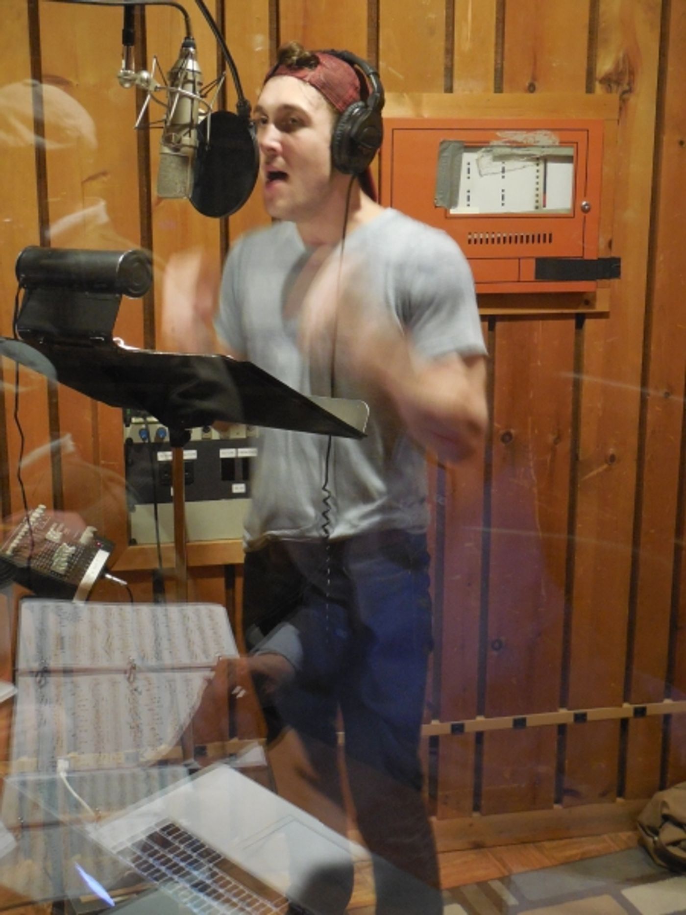 Photo Flash: A Sneak Peek at JOHN & JEN in the Recording Studio  Image