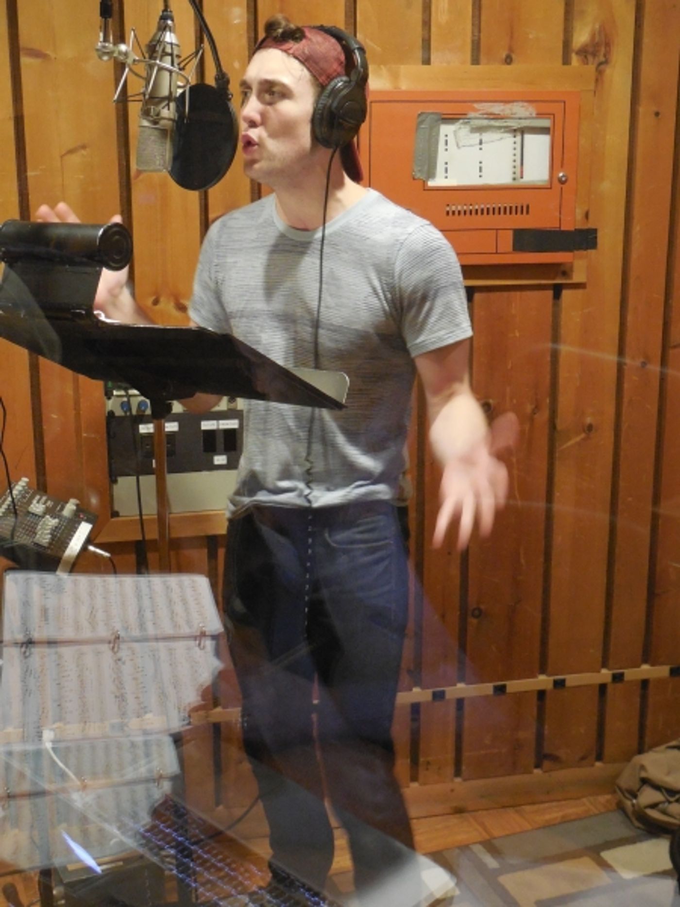 Photo Flash: A Sneak Peek at JOHN & JEN in the Recording Studio  Image