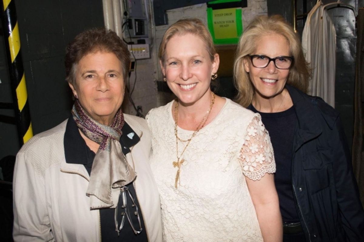 Producers Jayne Baron Sherman & Daryl Roth with Senator Kristen Gillibrand at 