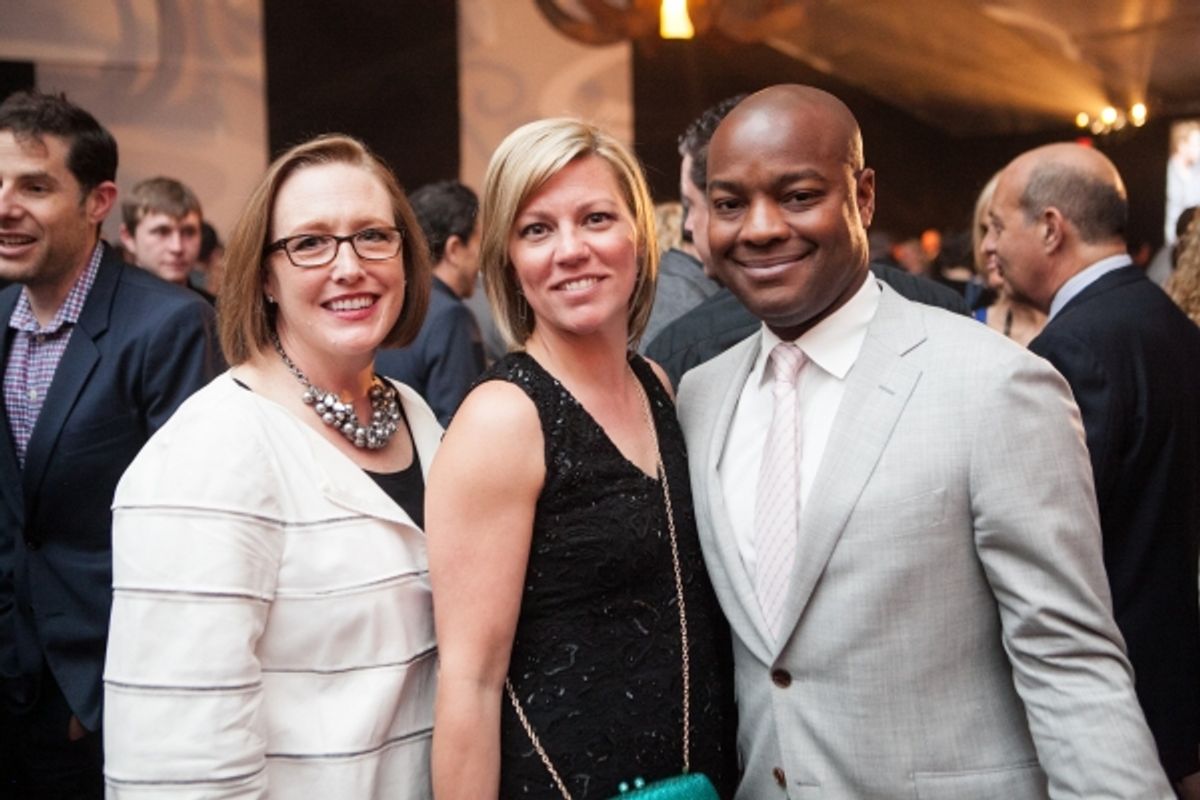 Steppenwolf trustee Elizabeth H. Connelly, Steppenwolf Board Chair Nora Daley, Steppenwolf trustee Ebs Burnough
 at 