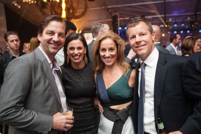 Ben Webster, Andrea Garber, Trustee Colette Cachey Smithburg and Tom Smithburg
 Photo