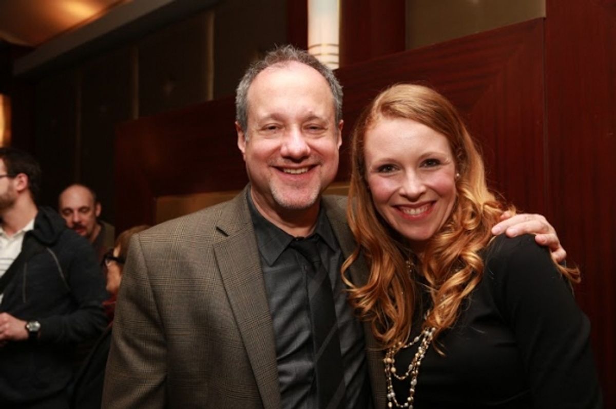 Producer Allan Neuwirth and star of DRAWING HOME, Julie Lynn Mortensen at 