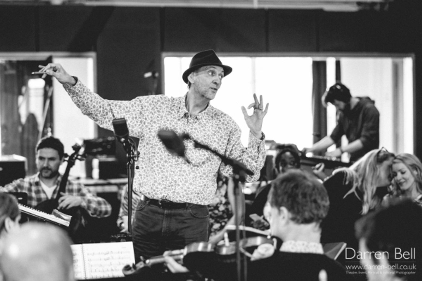 Exclusive Photos: Jonathan Groff and Company in Sitzprobe Rehearsal for HOW TO SUCCEED... Opening Tonight in London!  Image