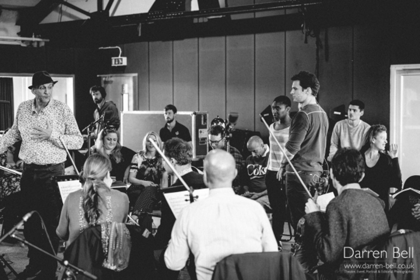 Exclusive Photos: Jonathan Groff and Company in Sitzprobe Rehearsal for HOW TO SUCCEED... Opening Tonight in London!  Image