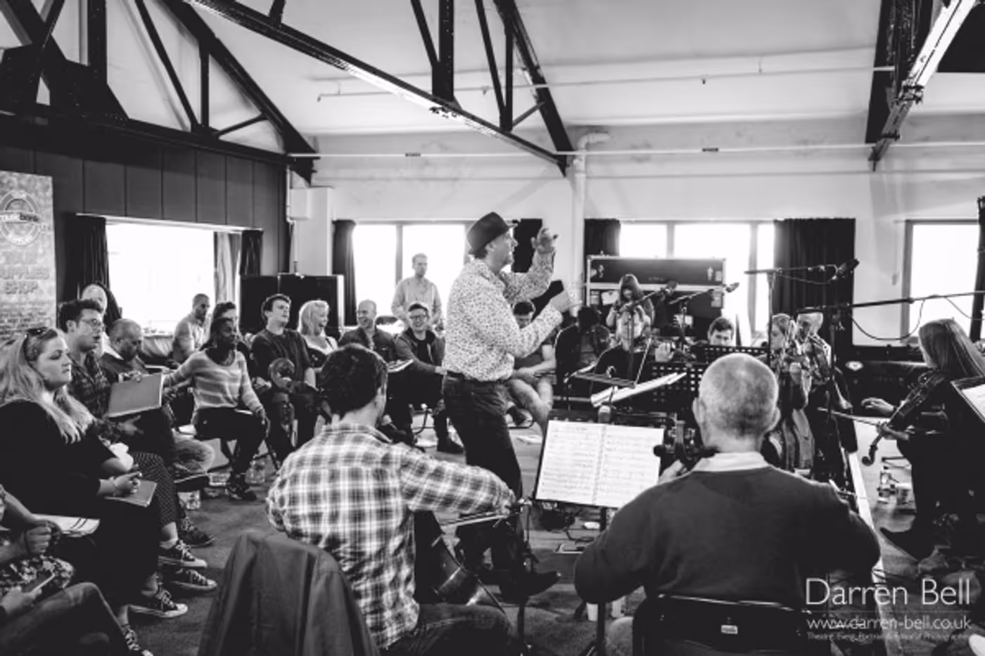 Exclusive Photos: Jonathan Groff and Company in Sitzprobe Rehearsal for HOW TO SUCCEED... Opening Tonight in London! Exclusive Photos: Jonathan Groff and Company in Sitzprobe Rehearsal for HOW TO SUCCEED... Opening Tonight in London! Image