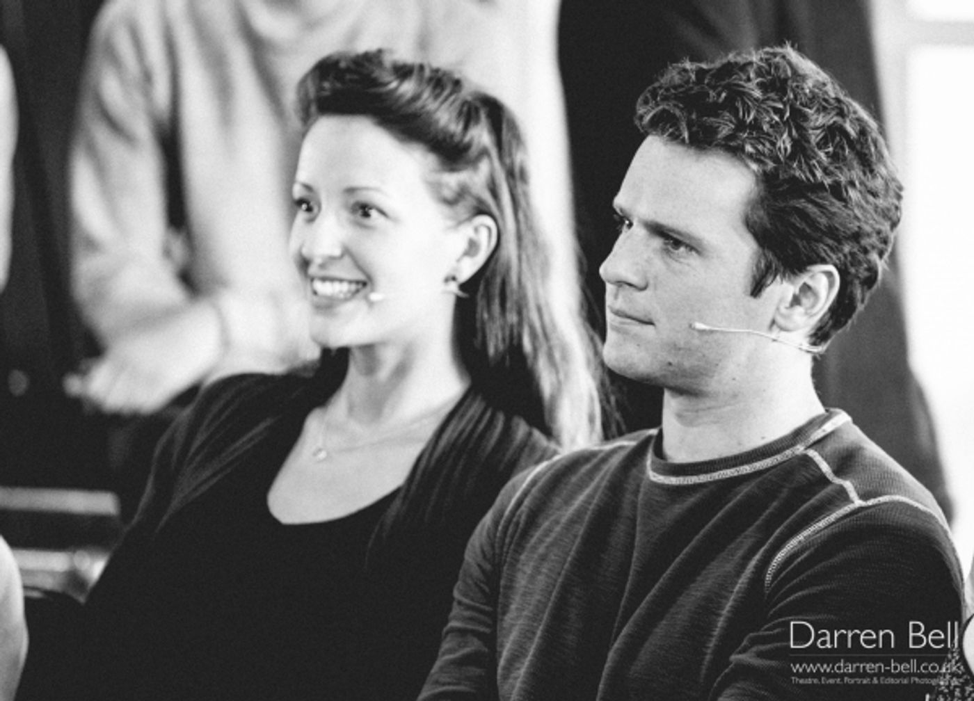 Exclusive Photos: Jonathan Groff and Company in Sitzprobe Rehearsal for HOW TO SUCCEED... Opening Tonight in London!  Image