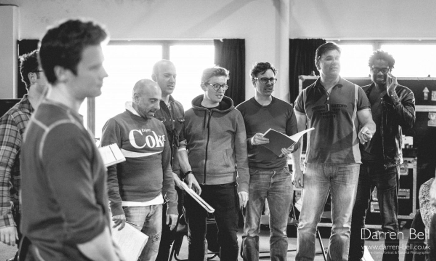 Exclusive Photos: Jonathan Groff and Company in Sitzprobe Rehearsal for HOW TO SUCCEED... Opening Tonight in London!  Image
