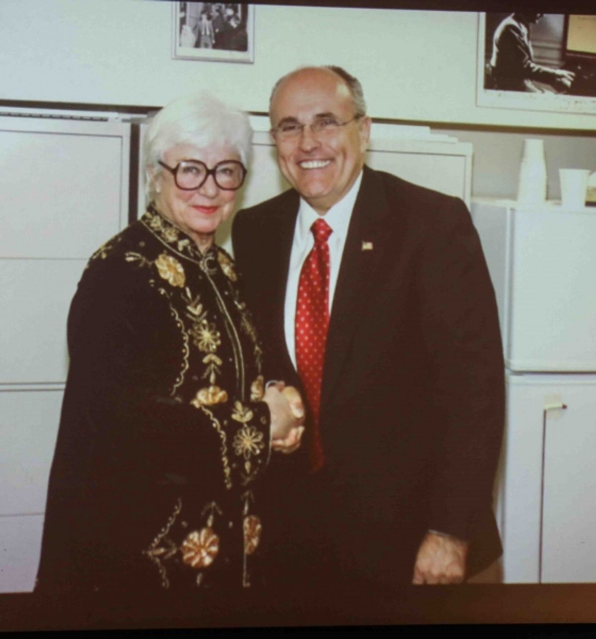 Ruth Henderson & Mayor Rudy Giuliani at 