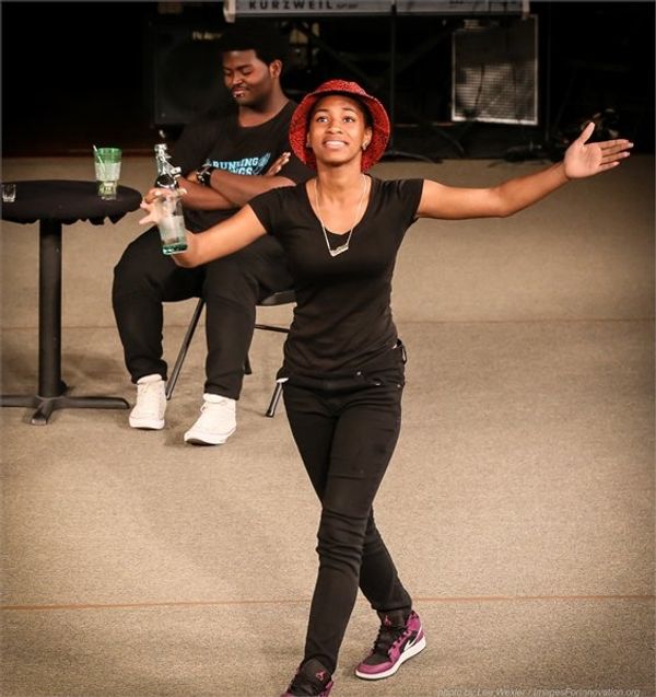 Gotham Professional Arts Academy students Shynai Shaford and Michael Smith in a scene Photo