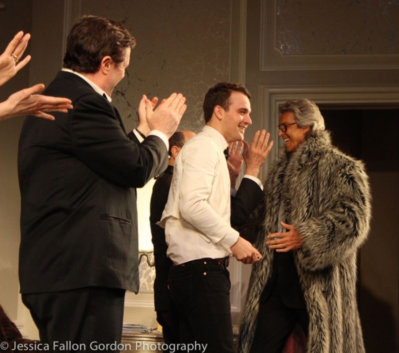 Photo Coverage: Tommy Tune Surprises Micah Stock Onstage at IT'S ONLY A PLAY!  Image