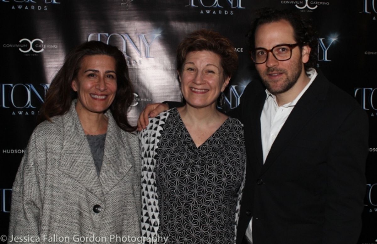 Jeanine Tesori, Lisa Kron and Sam Gold at 