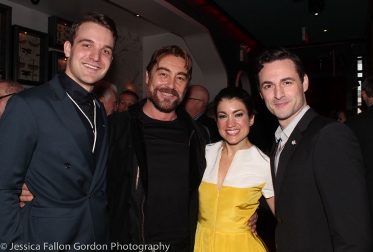 Micah Stock, Nathaniel Parker, Sarah Stiles and Max von Essen at 