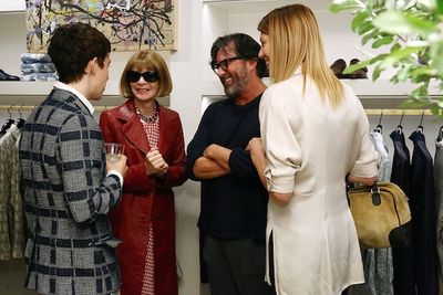 Alex Sharp, Anna Wintour, and Billy Reid Photo