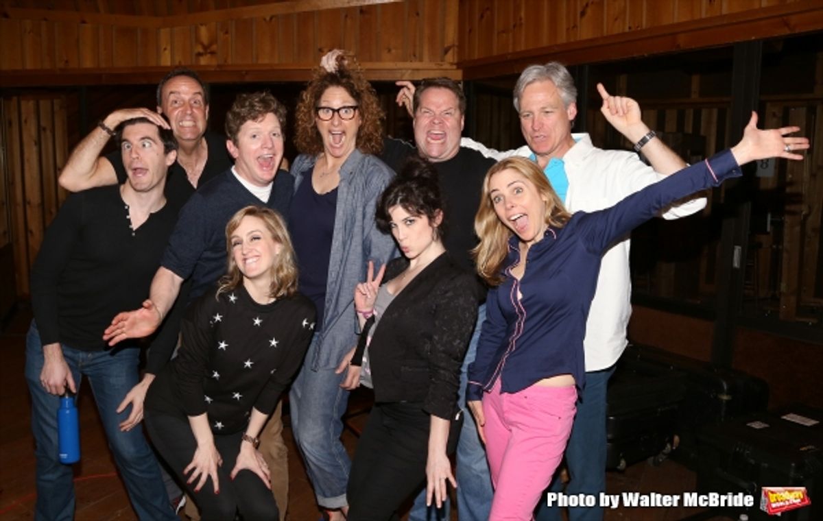 Kevin Zak, Dale Hensley, Duke Lafoon, Kara Guy, Judy Gold, Veronica J. Kuehn, John Treacy Egan, Kerry Butler and Tom Galantich at 