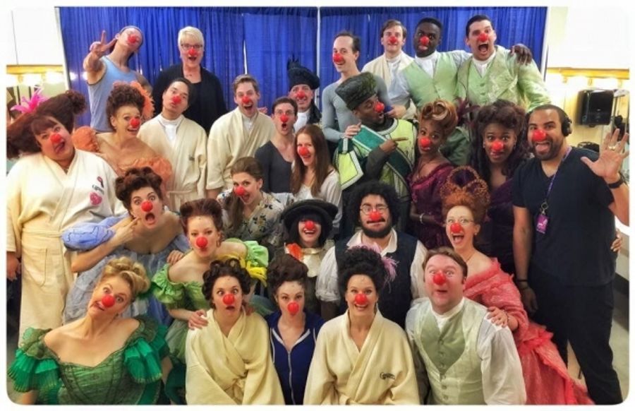 Photo Flash: CINDERELLA National Tour Cast Celebrates Red Nose Day Image