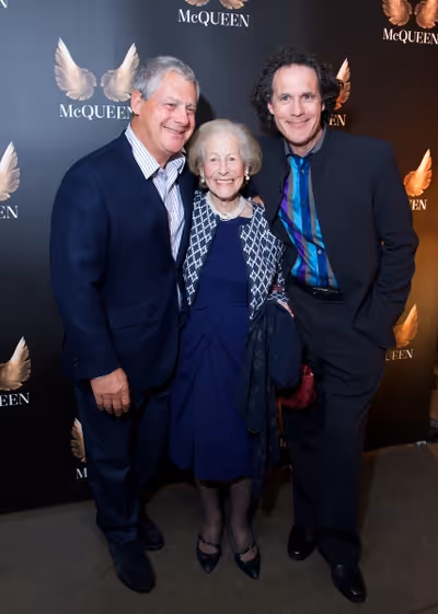 Cameron and Robert Mackintosh (producers) with their mother Diana Gladys Tonna (centr Photo