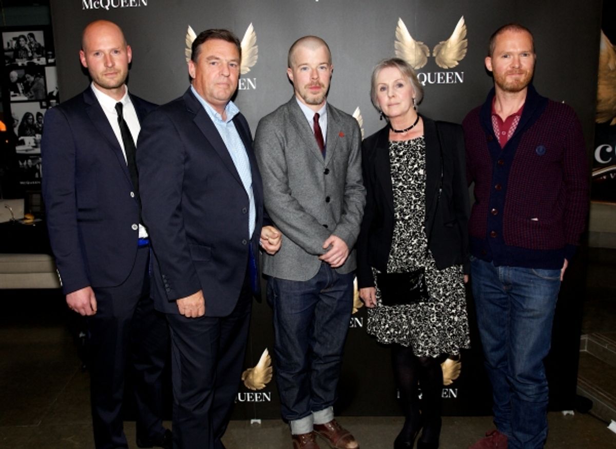 The McQueen Family (Gary, Michael, Janet, Paul) with Stephen Wight (centre) at 