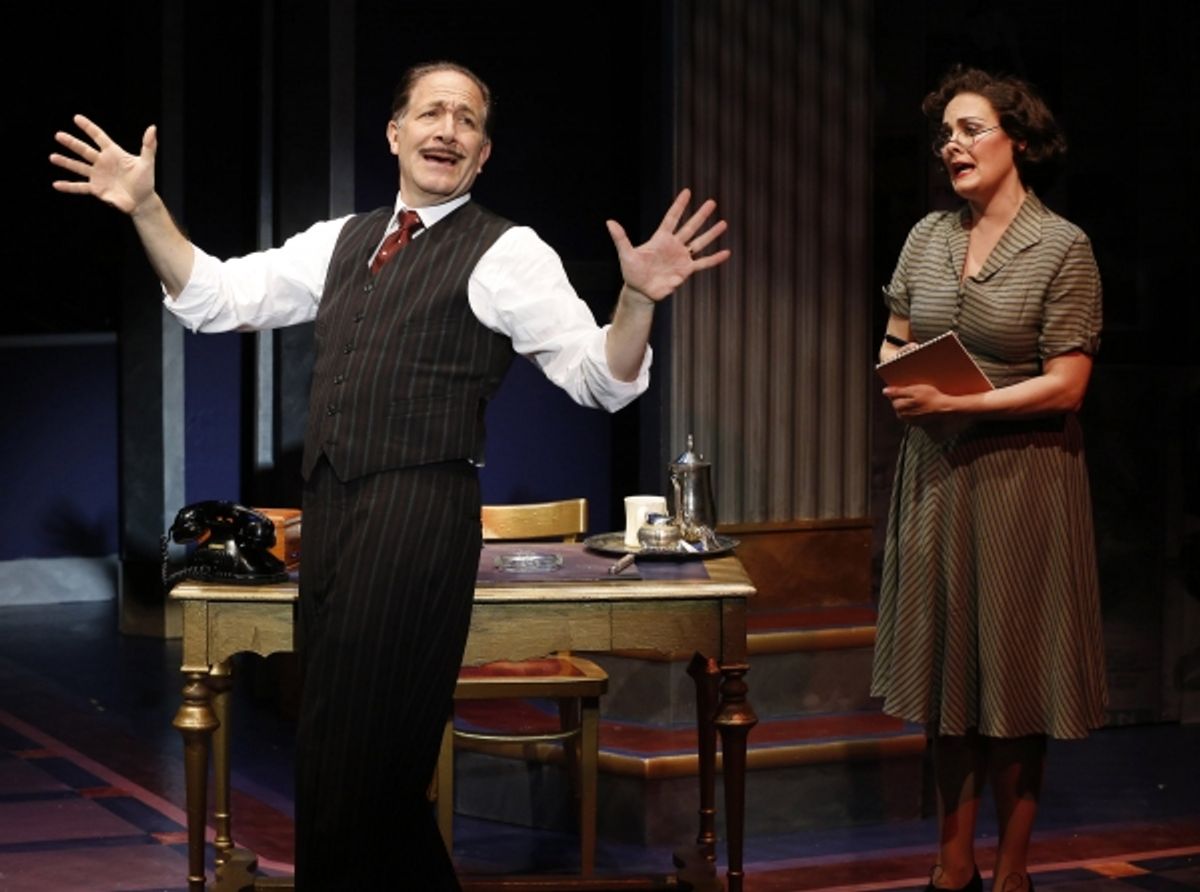 Bruce Sabath as Jack Warner with Danette Holden at 