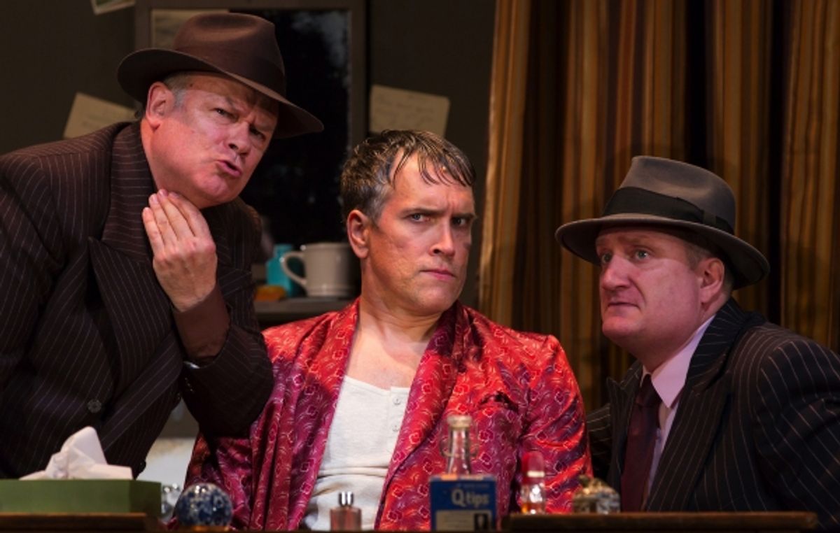 Joel Blum as First Man, Mike McGowan as Fred Graham, and Brendan Averett as Second Man at 