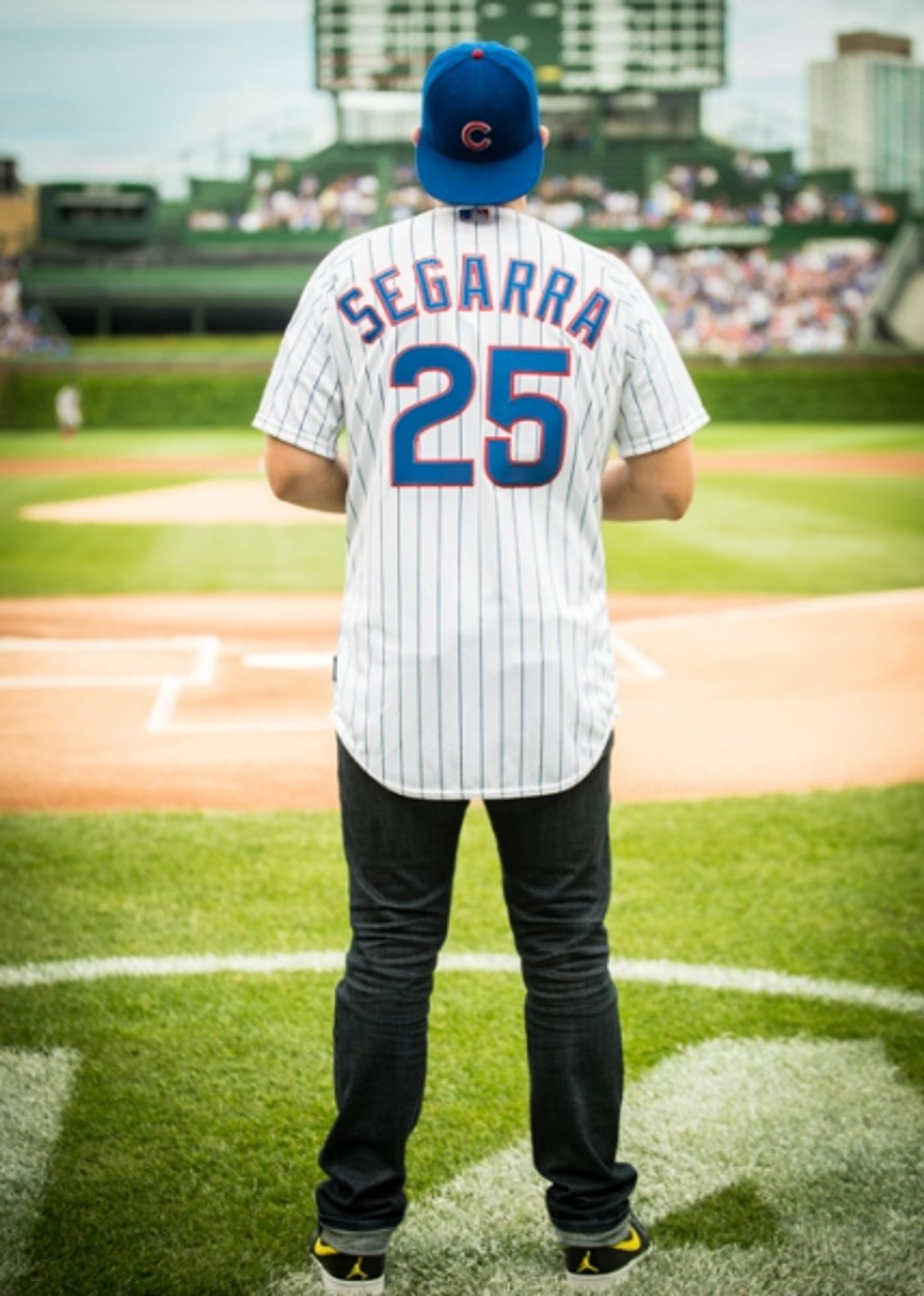 Exclusive Photo Coverage: ON YOUR FEET Stars Ana Villafañe and Josh Segarra Throw Out First Pitch at Chicago Cubs Game  Image