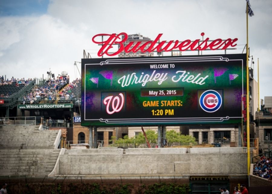 Exclusive Photo Coverage: ON YOUR FEET Stars Ana Villafañe and Josh Segarra Throw Out First Pitch at Chicago Cubs Game Image
