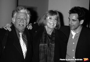 Ben Stiller with his parents Jerry Stiller and Anne Meara Attending the opening night performance of THREE SISTERS at the Roundabout Theatre in New York City. May 21, 1998 @ BroadwayWorld Ben Stiller with his parents Jerry Stiller and Anne Meara Attending the opening nigh Photo