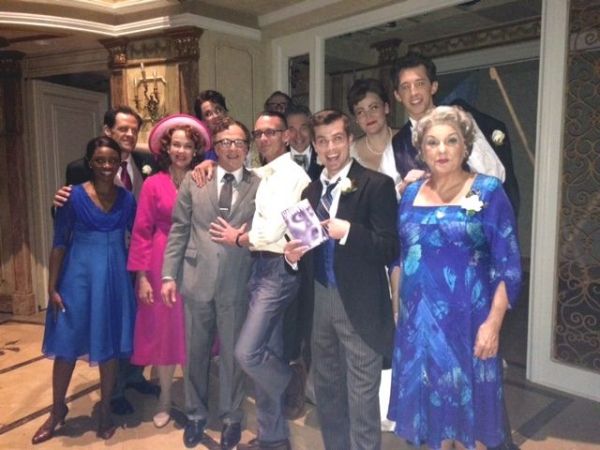 Novelist Chuck Palahniuk with the cast of IT SHOULDA BEEN YOU Photo