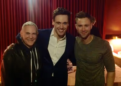 Craig Zadan, Erich Bergen, Christopher Hanke Photo