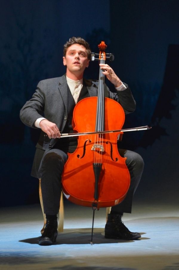 Henrik Egerman (Justin Scott Brown) practices the cello  Photo