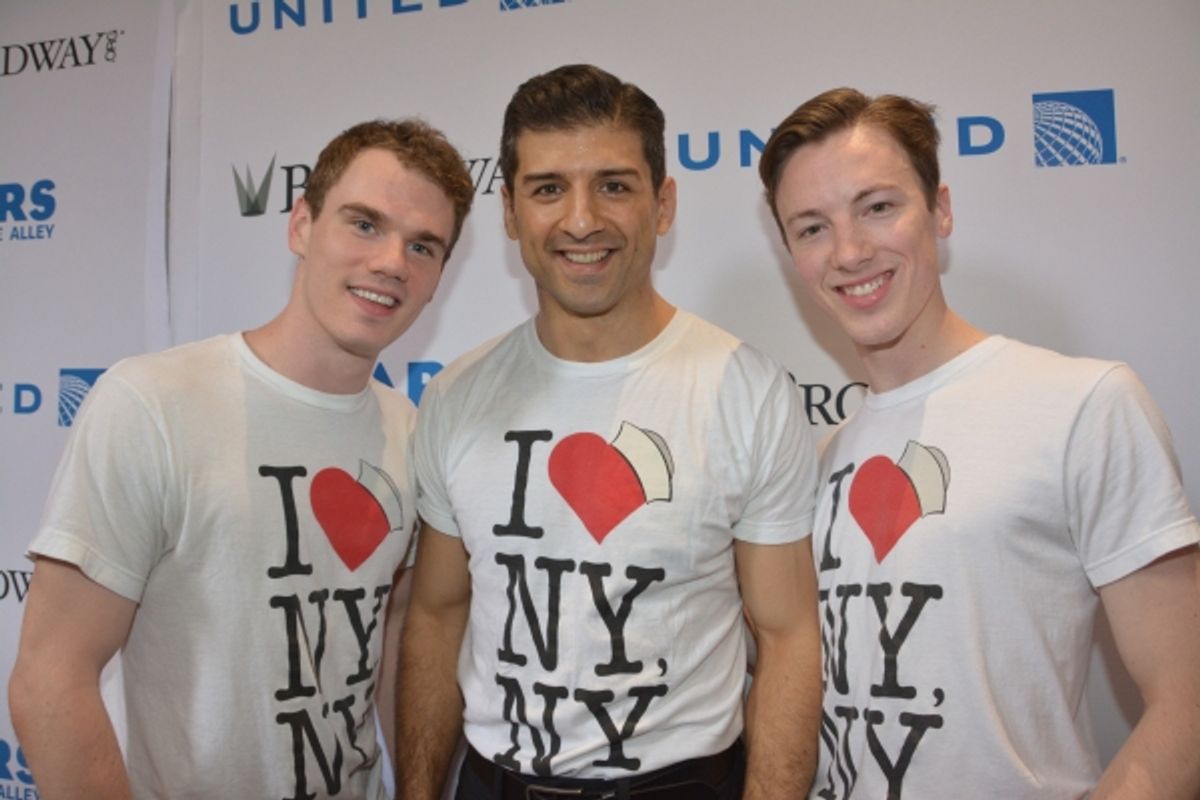 Jay Armstrong Johnson, Tony Yazbeck and Cory Lingner at 