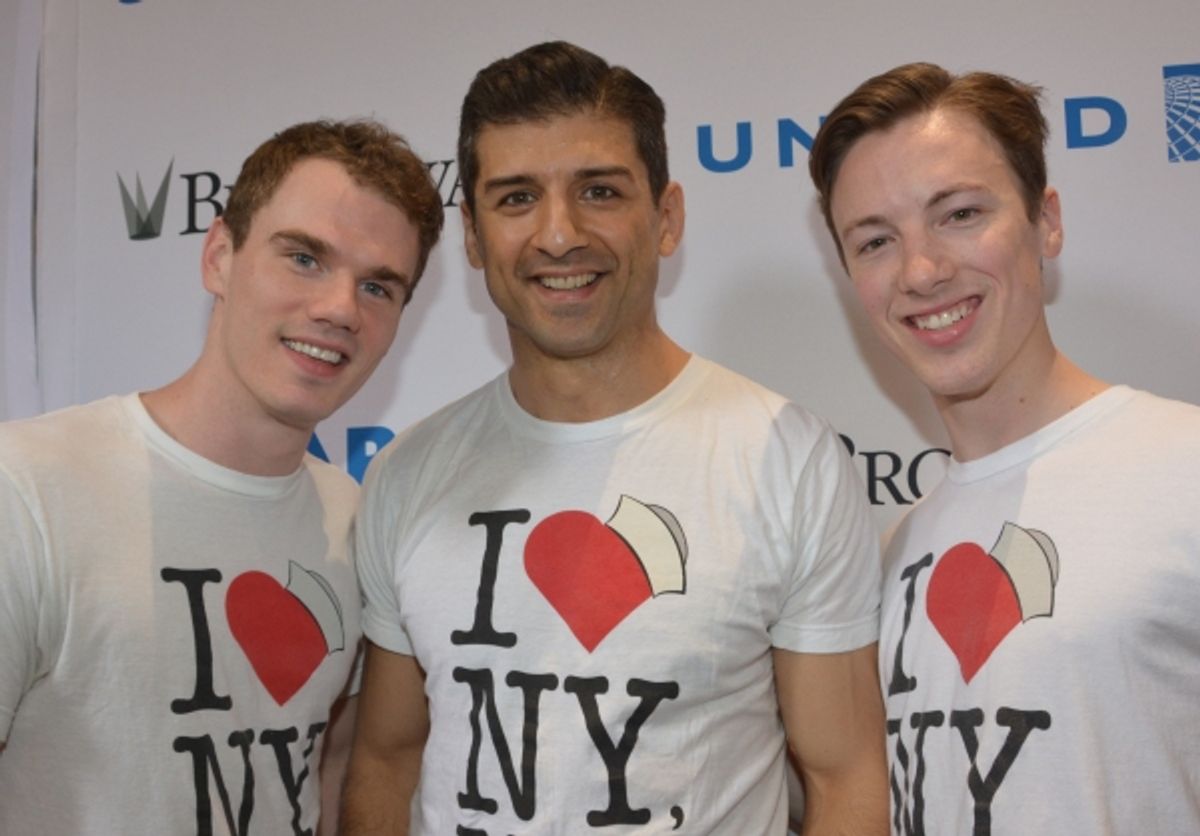 Jay Armstrong Johnson, Tony Yazbeck and Cory Lingner at 