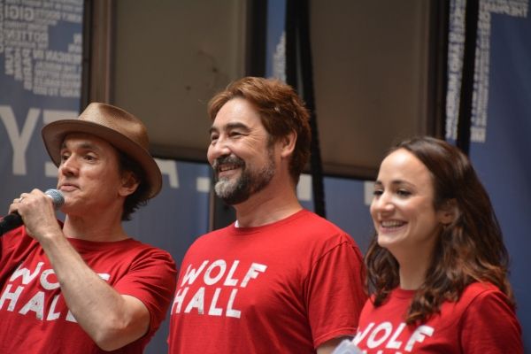 Ben Miles, Nathaniel Parker and Lydia Leonard Photo