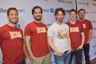 Christian Borle and the cast of Something Rotten! Photo
