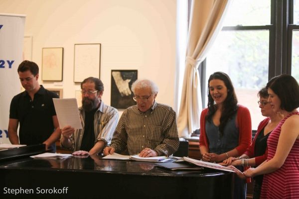 Ross Lekites, Jonathan Hadary, Sheldon Harnick, Kerry Conti, Judy Blazer, Leah Horowi Photo