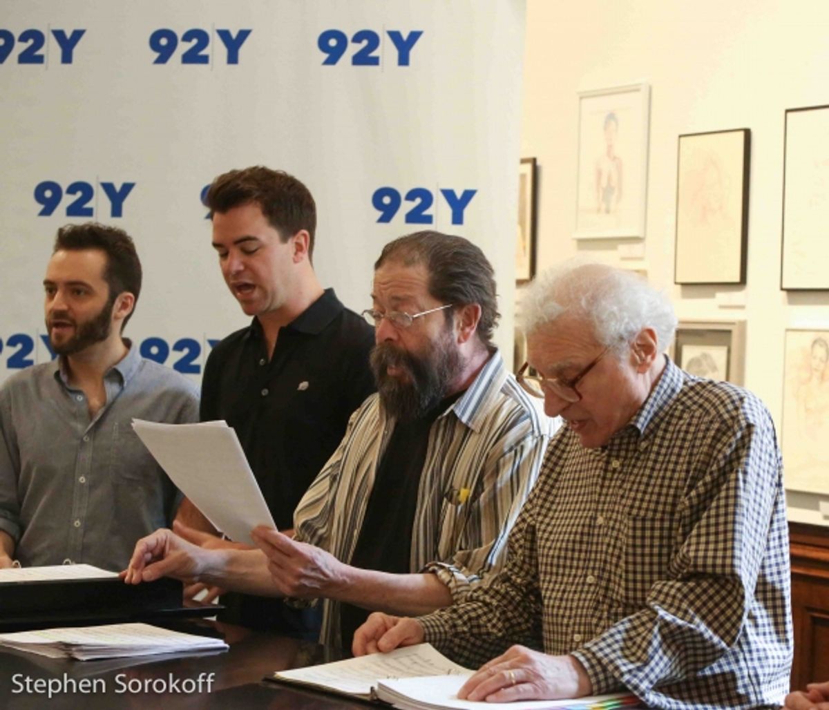 Alan Schmuckler, Ross Lekites, Jonathan Hadary, Sheldon Harnick at 