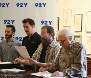 Alan Schmuckler, Ross Lekites, Jonathan Hadary, Sheldon Harnick Photo