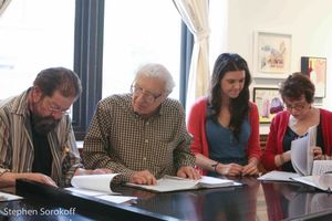 Jonathan Hadary, Sheldon Harnick, Kerry Conte, Judy Blazer Photo